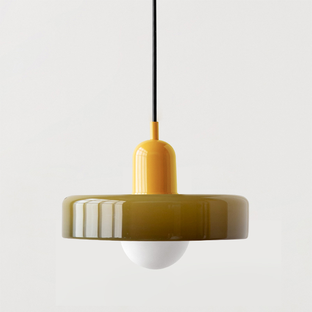 Linear Pendant Ceiling Light Glass Shade