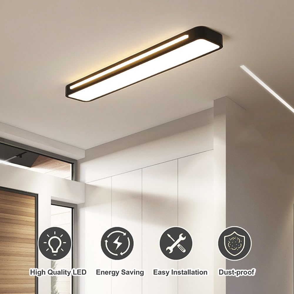 Flush Mount Rectangular Ceiling Light