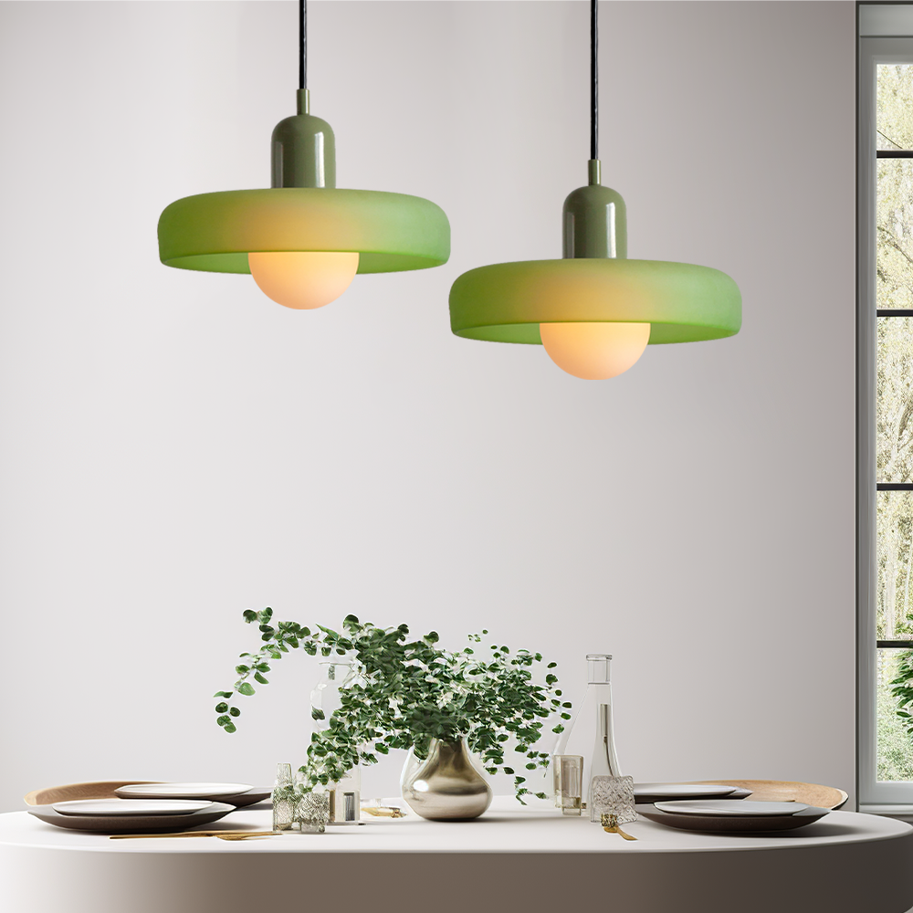 Linear Pendant Ceiling Light Glass Shade
