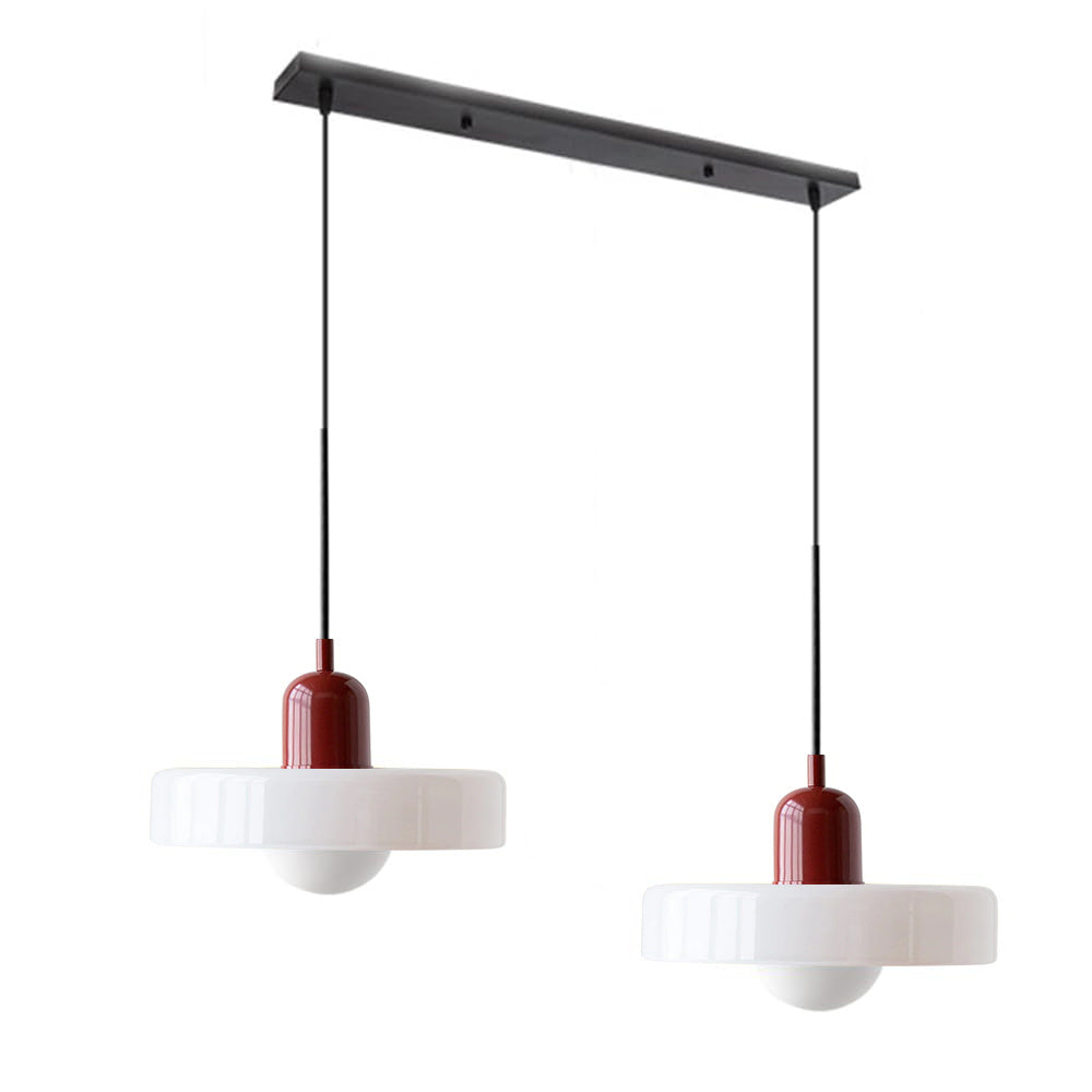 Twin Plate Shade Pendant Ceiling Lamp