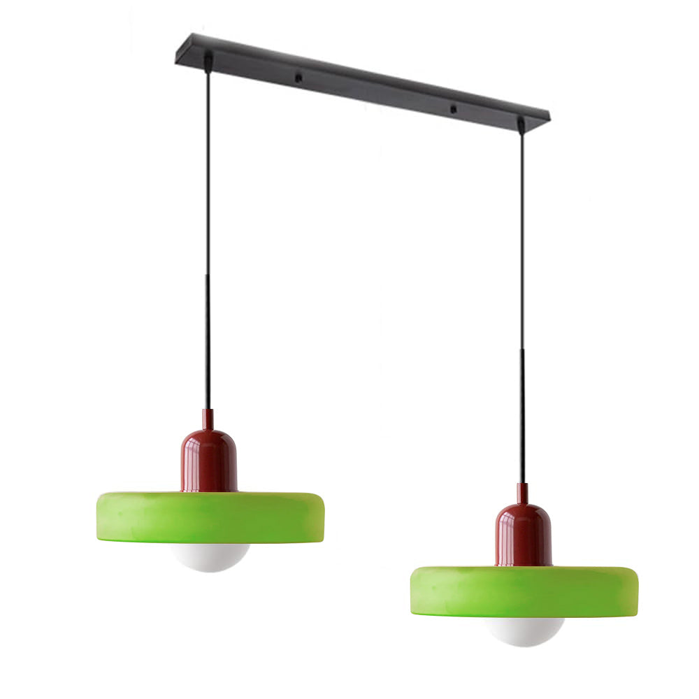 Twin Plate Shade Pendant Ceiling Lamp
