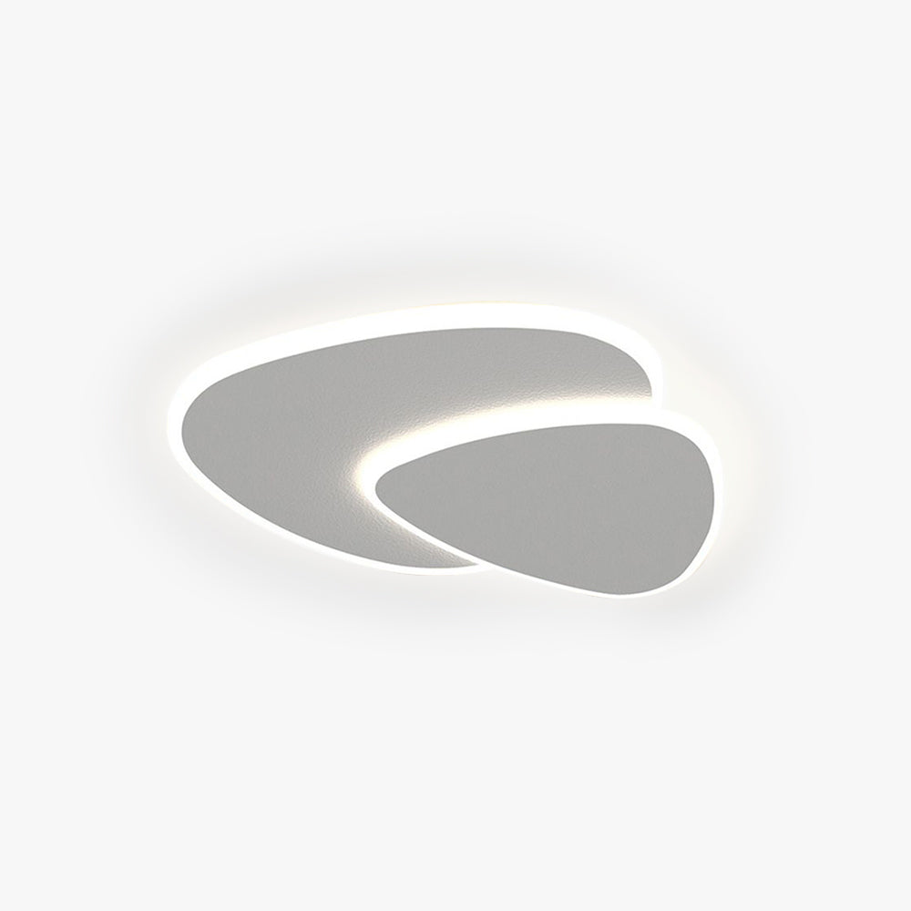 Overlapping Asymmetric Flush Mount Ceiling Lamp