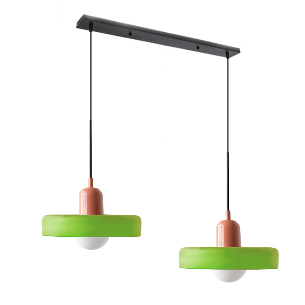Twin Plate Shade Pendant Ceiling Lamp