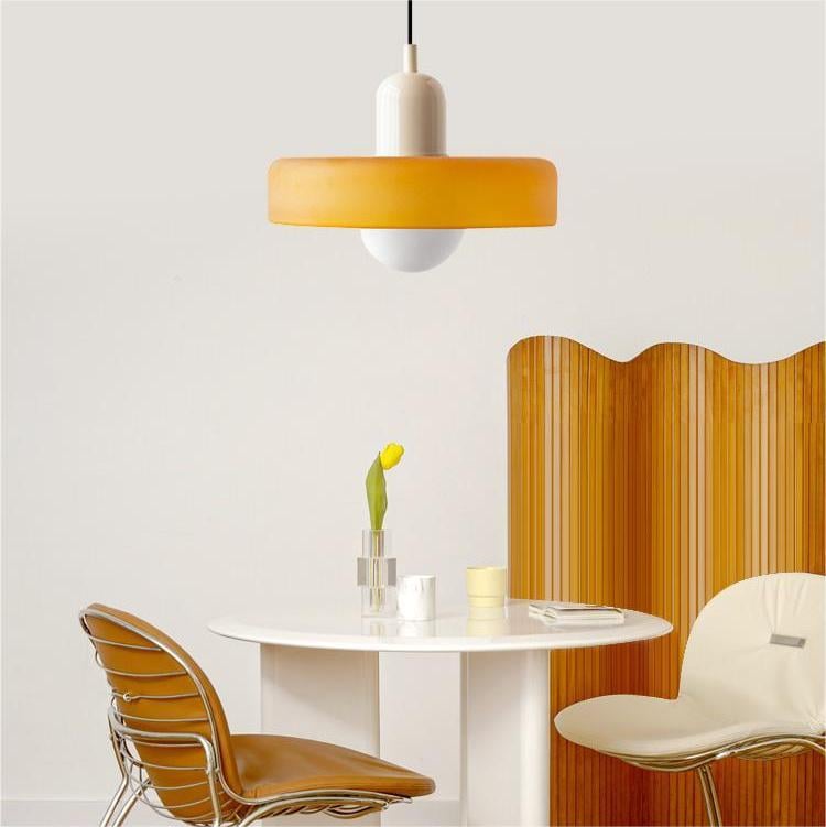 Linear Pendant Ceiling Light Glass Shade