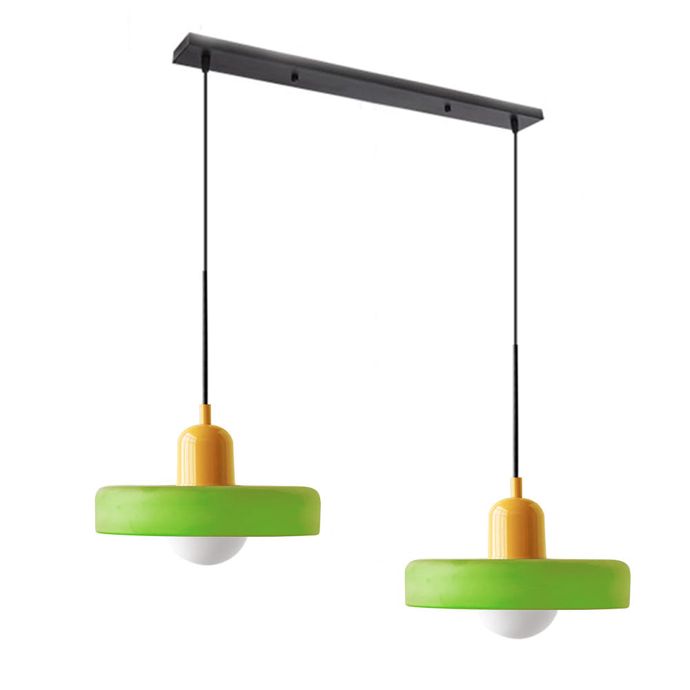 Twin Plate Shade Pendant Ceiling Lamp