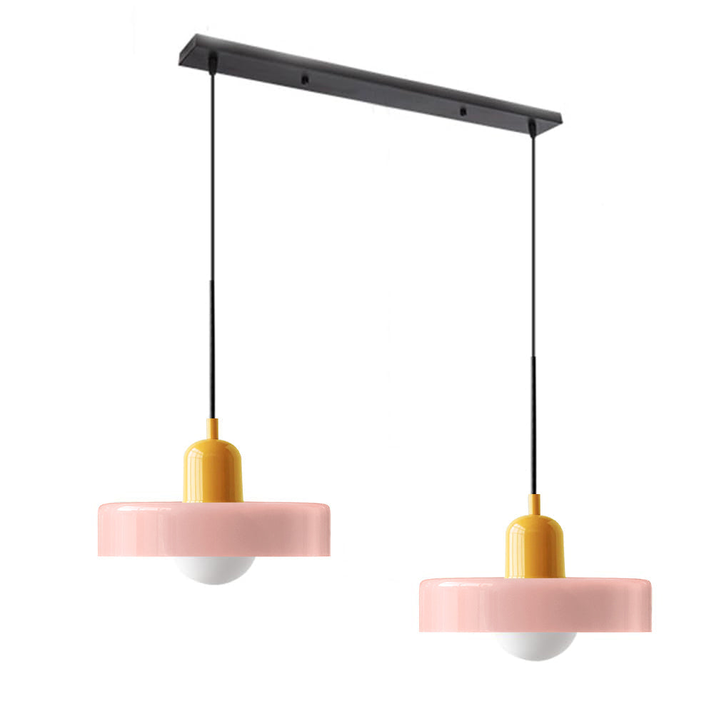 Twin Plate Shade Pendant Ceiling Lamp