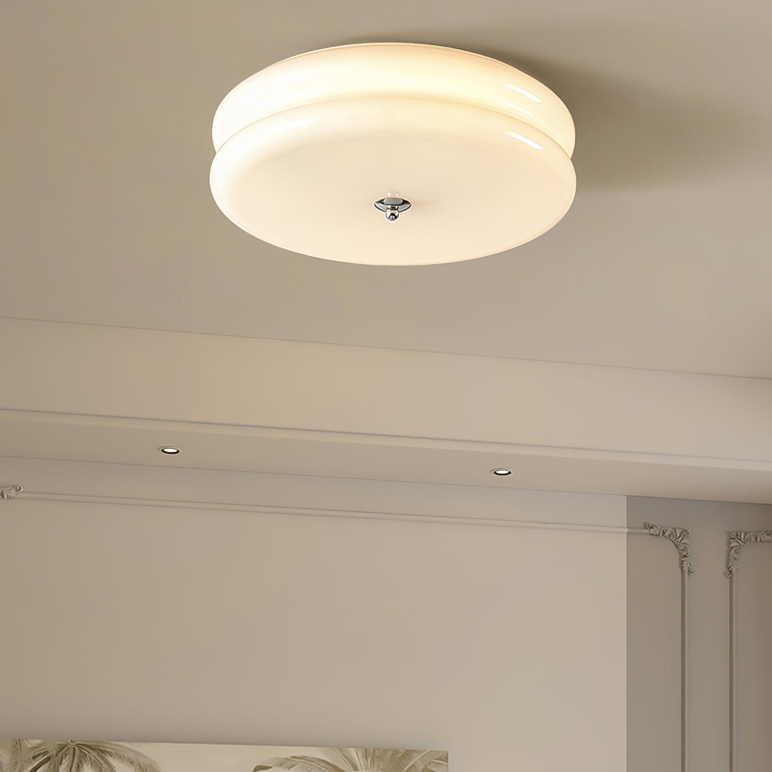 Flush Mount Dimmable Round Ceiling Light