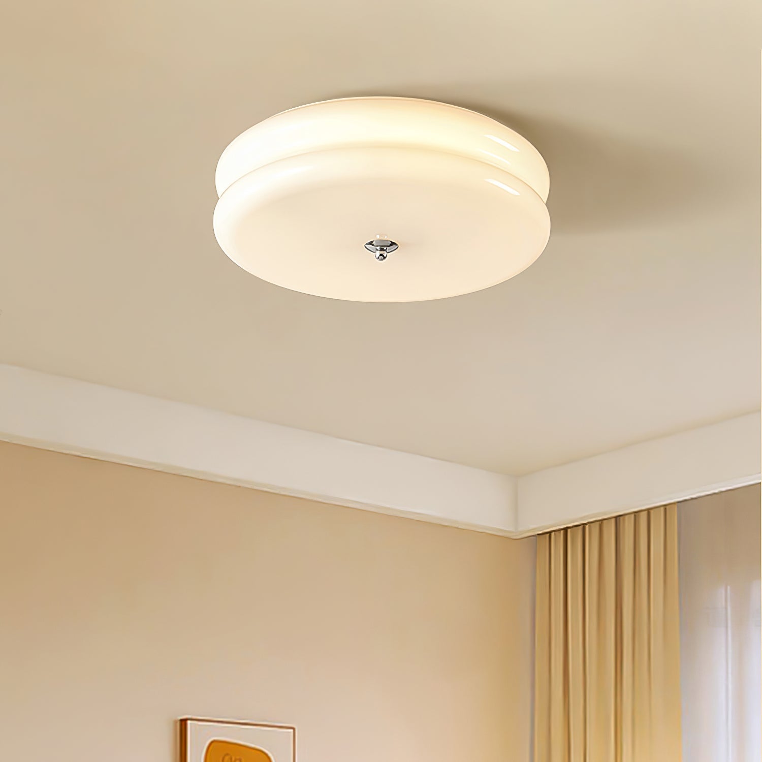 Flush Mount Dimmable Round Ceiling Light