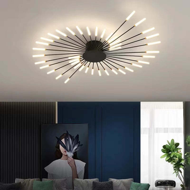 Starburst Radial Flush Mount Ceiling Lamp
