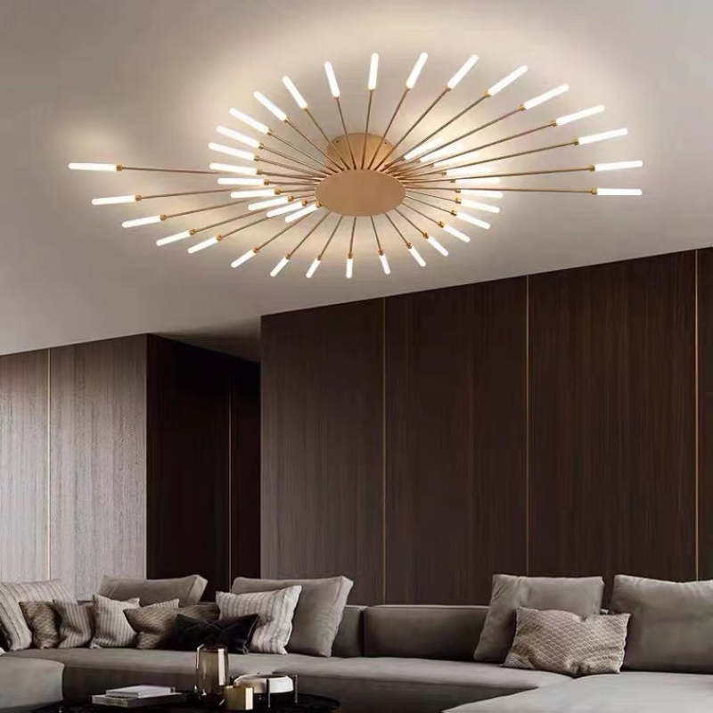 Starburst Radial Flush Mount Ceiling Lamp
