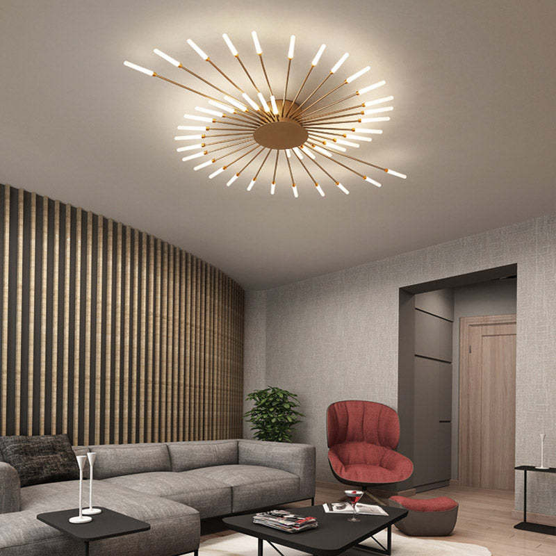 Starburst Radial Flush Mount Ceiling Lamp