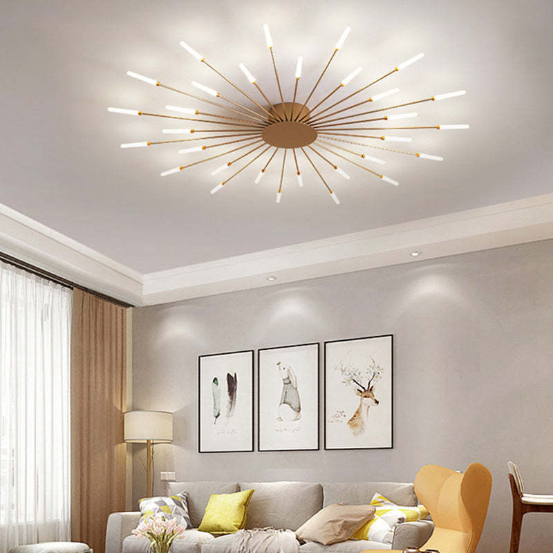 Starburst Radial Flush Mount Ceiling Lamp