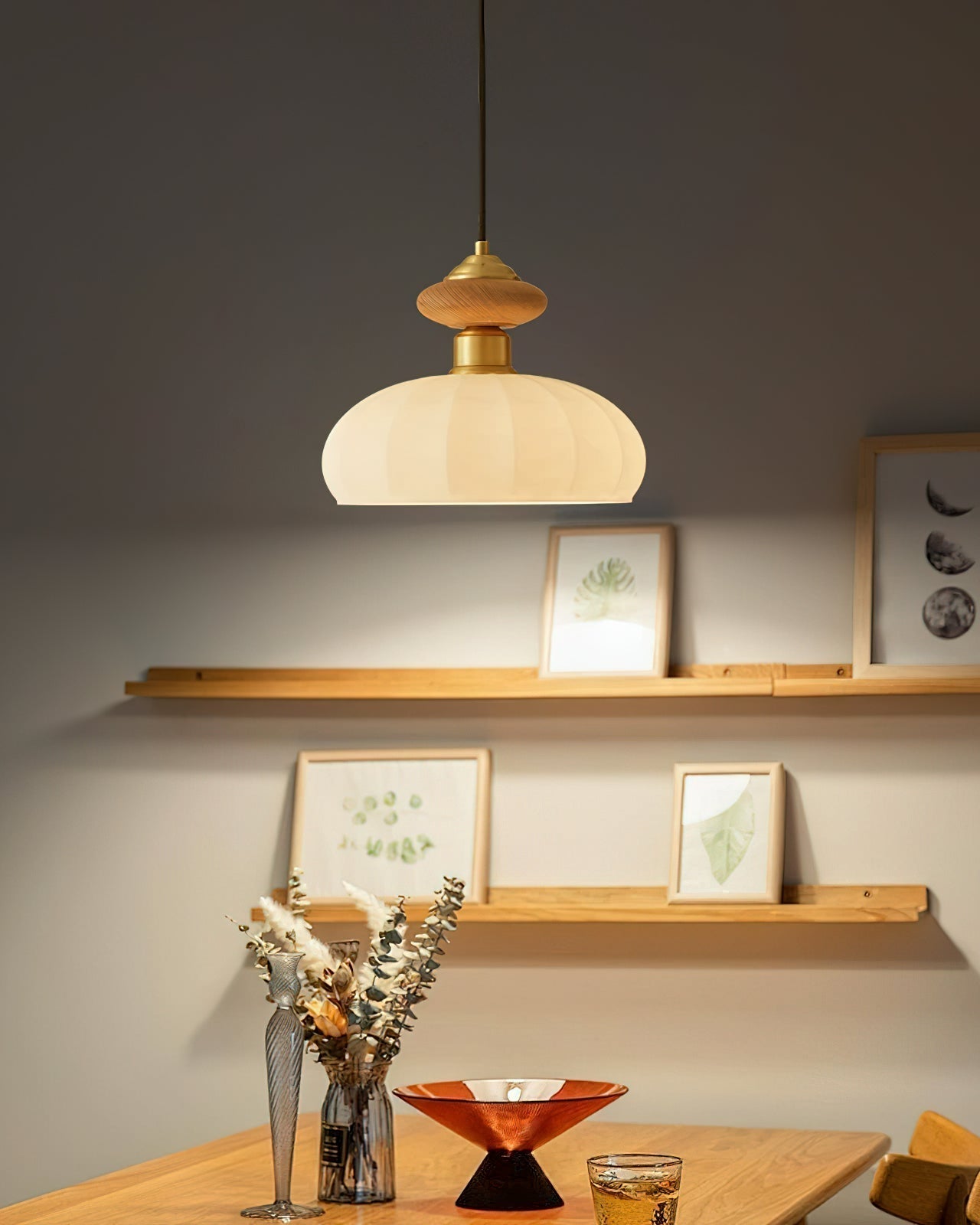 Single Hanging Round Ceiling Light