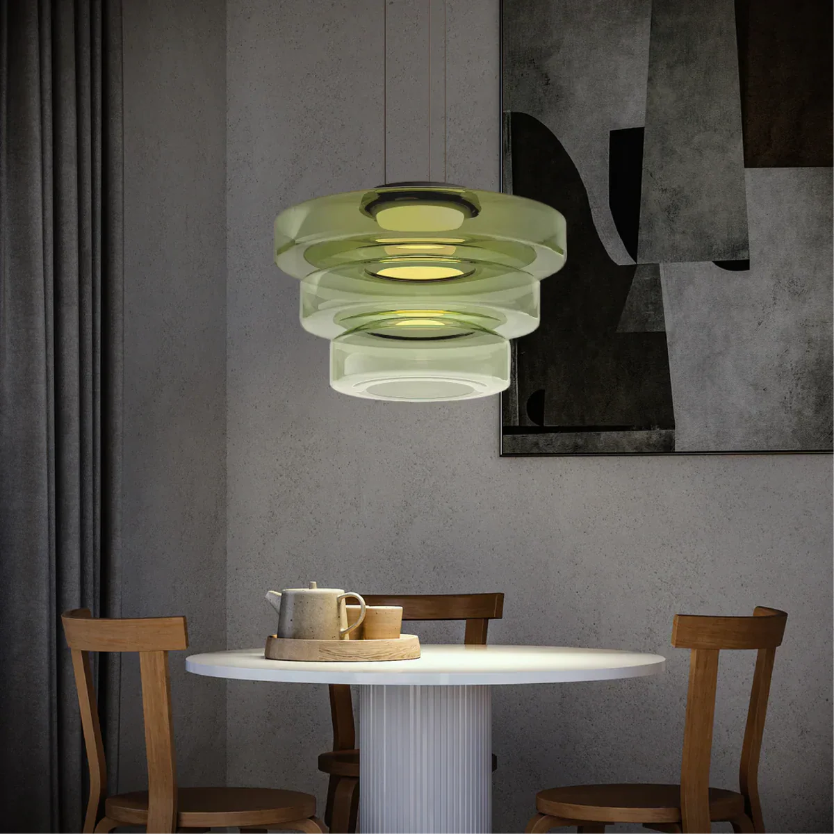 Ceiling Mounted Pendant Ceiling Light Adjustable Height