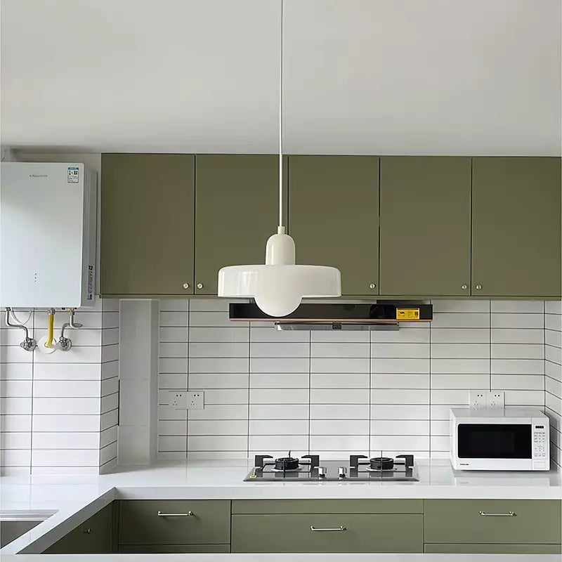 Linear Pendant Ceiling Light Glass Shade