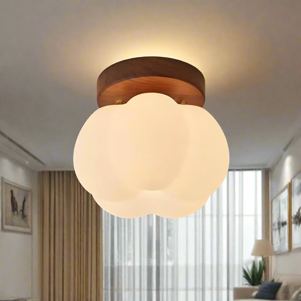 Cloud-Shaped Flush Mount Ceiling Lamp