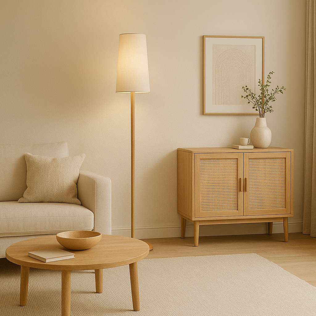 Swedish Style Long Floor Lamp