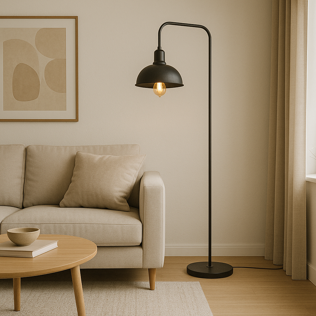 Industrial Hanging Floor Lamp