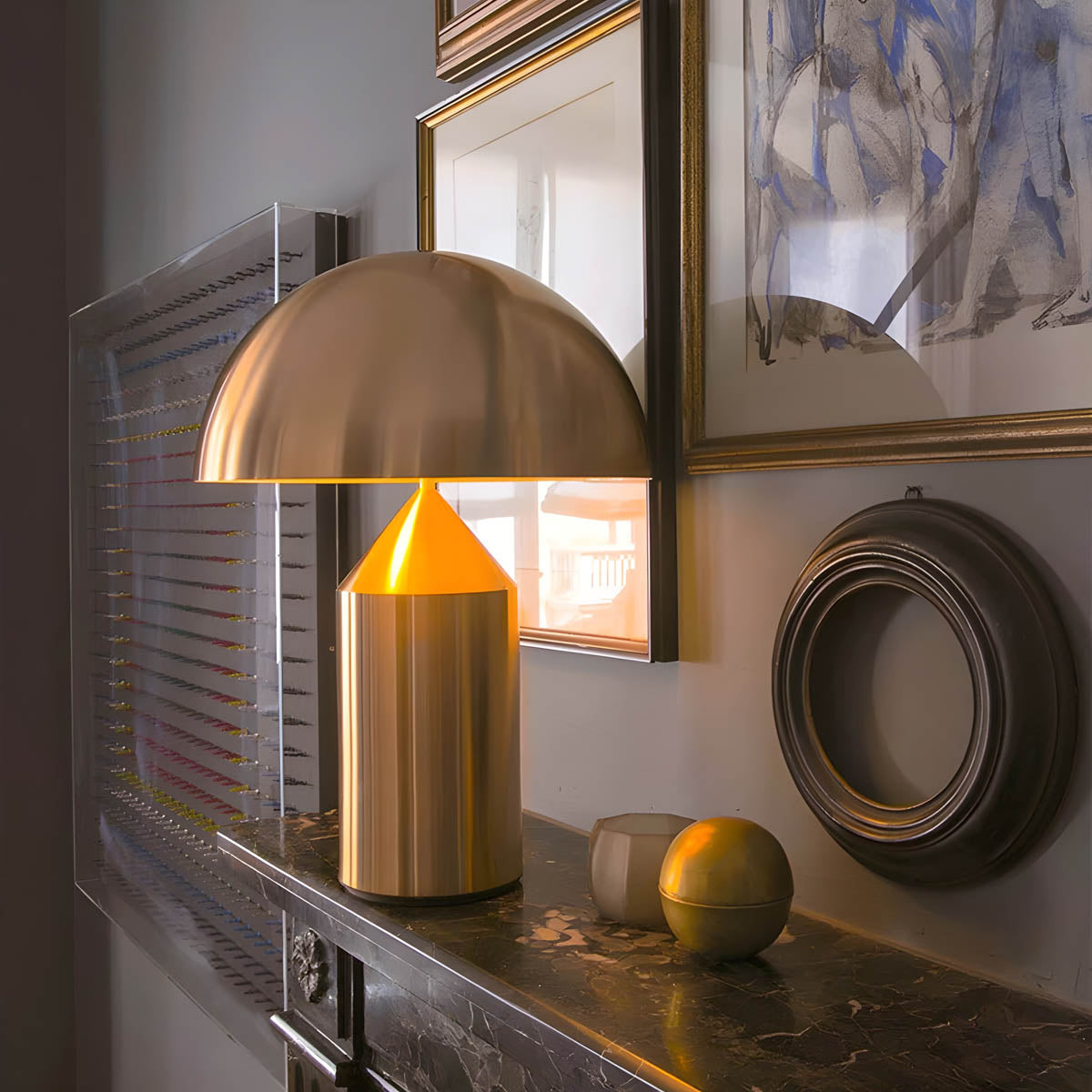 Rounded Dome Shade Table Lamp