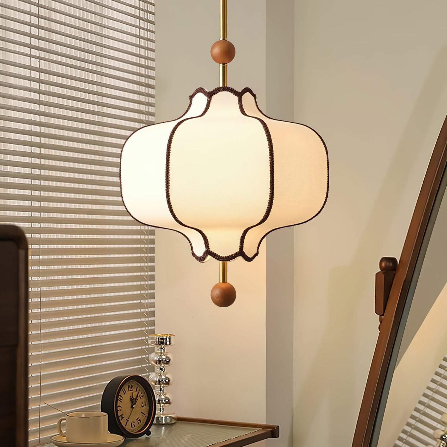 Lantern Shape Glass Pendant Ceiling Light