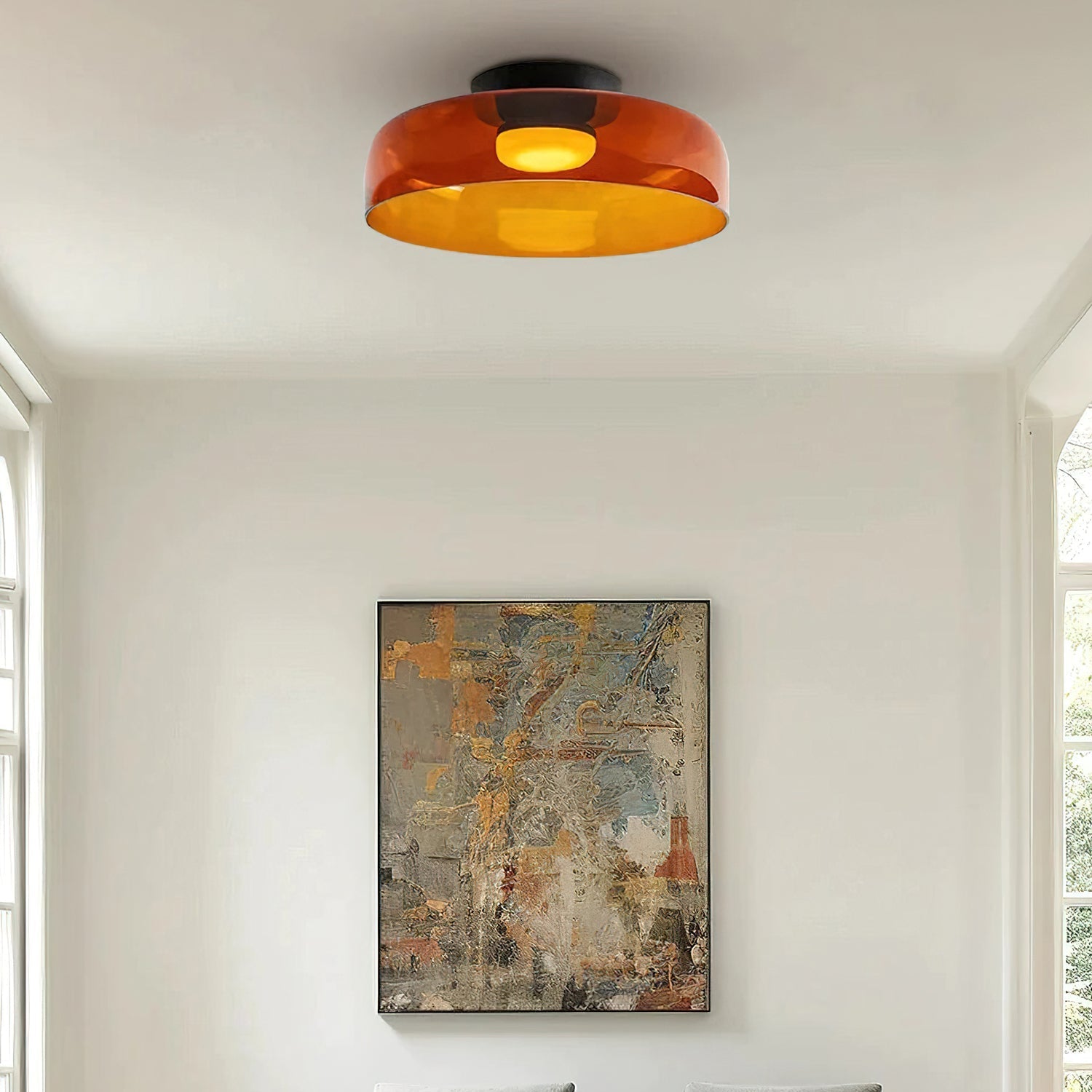 Flush Mount Shade Ceiling Light