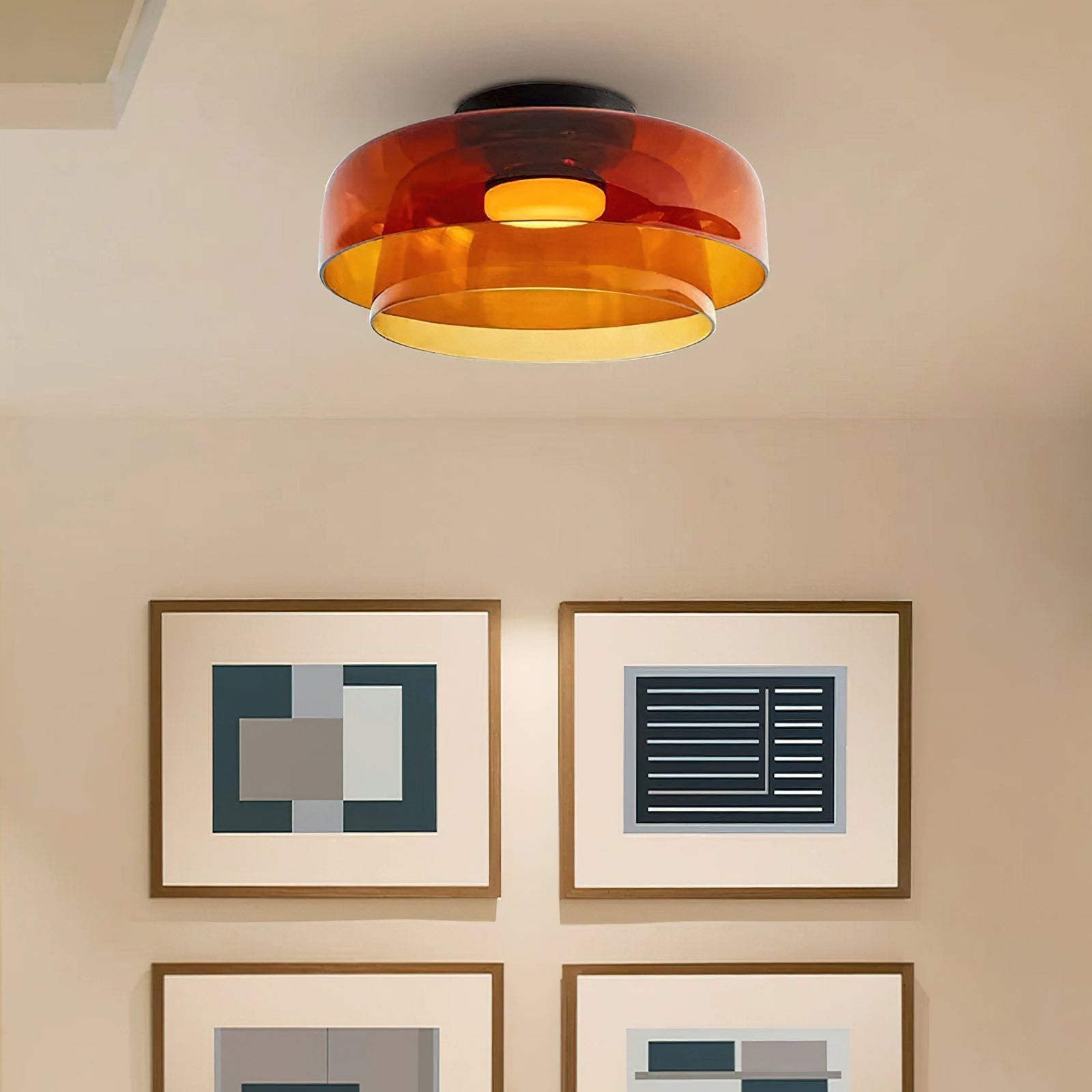 Flush Mount Shade Ceiling Light