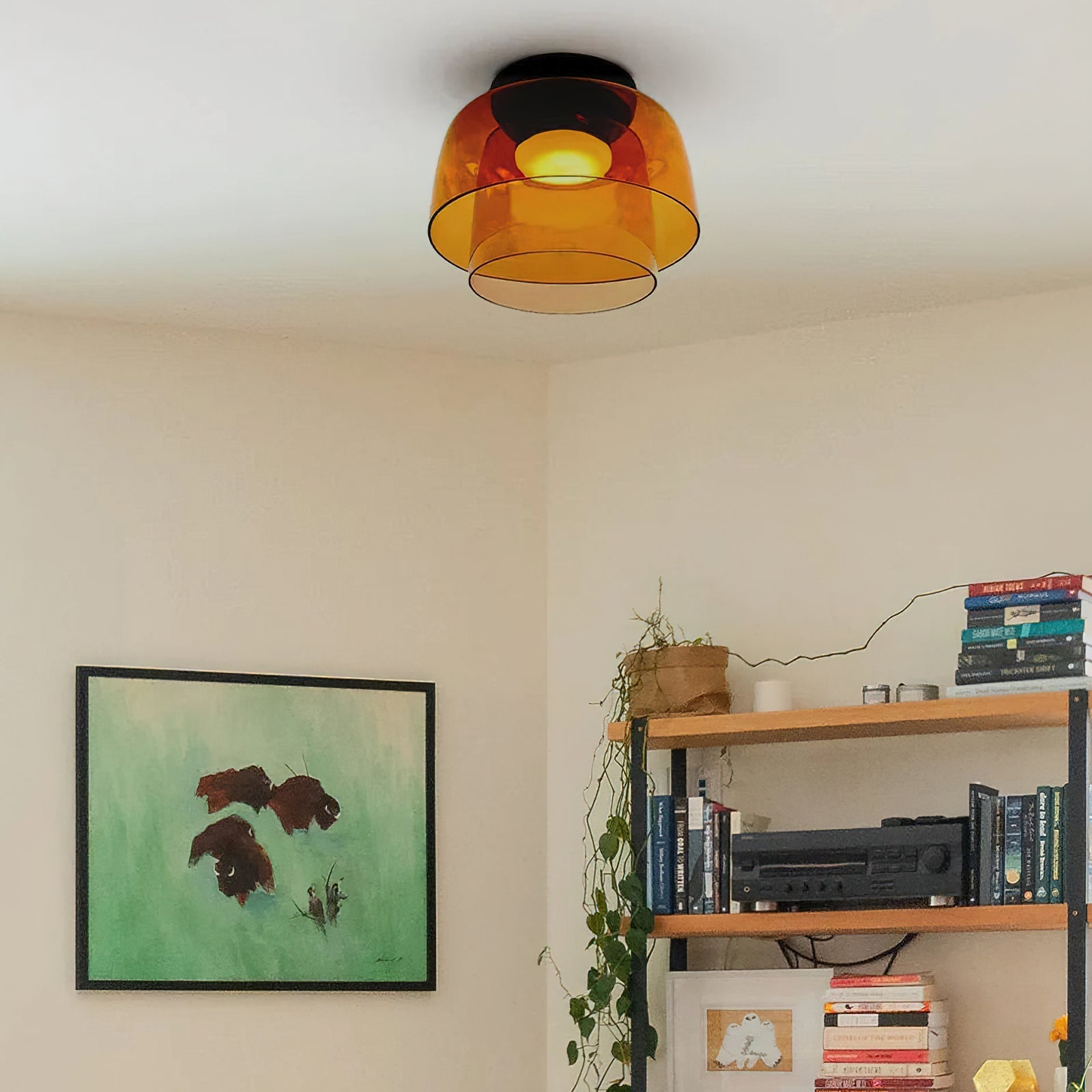 Flush Mount Shade Ceiling Light