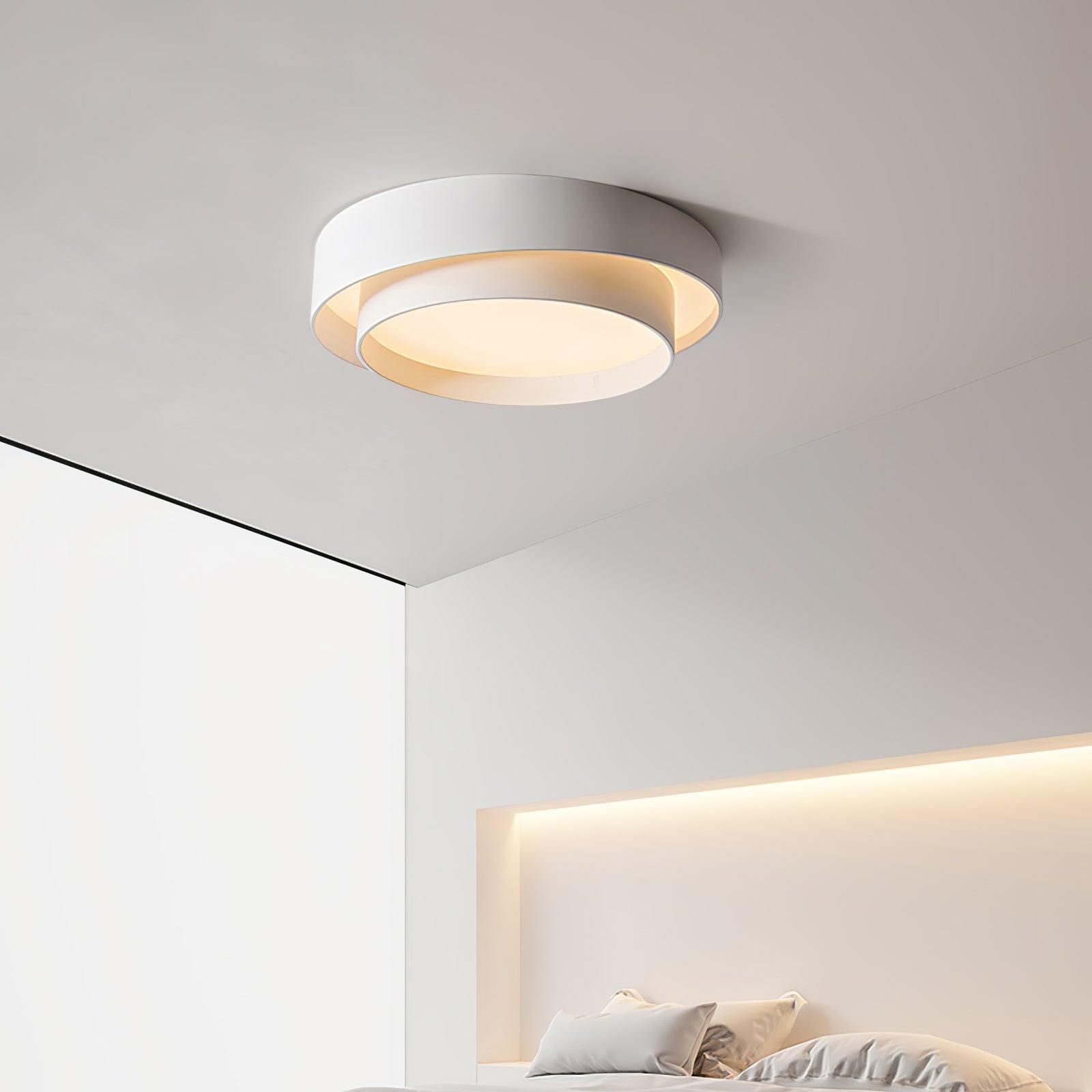Layered Circular Flush Mount Ceiling Lamp