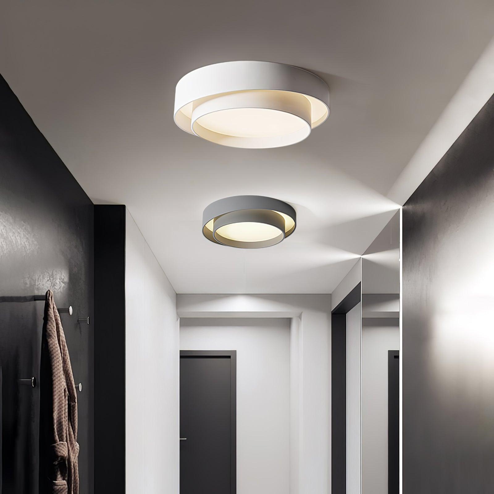 Layered Circular Flush Mount Ceiling Lamp