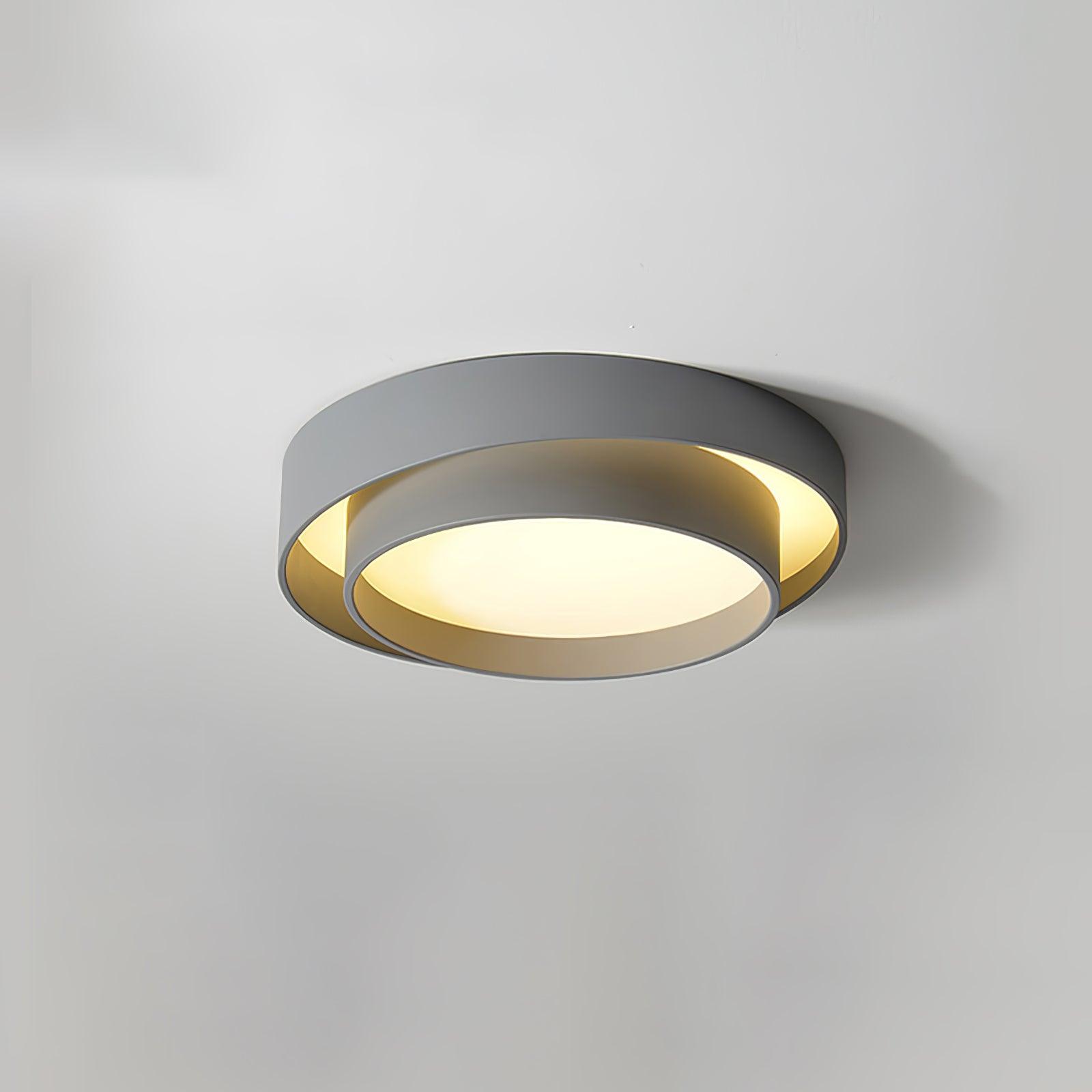 Layered Circular Flush Mount Ceiling Lamp