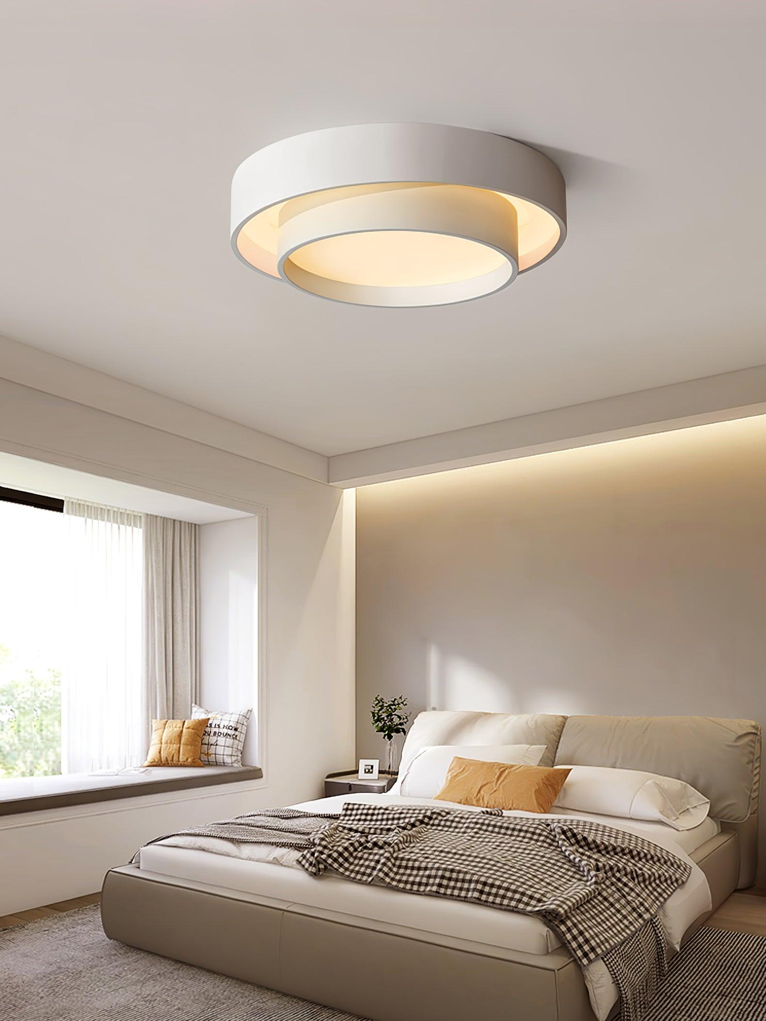 Layered Circular Flush Mount Ceiling Lamp