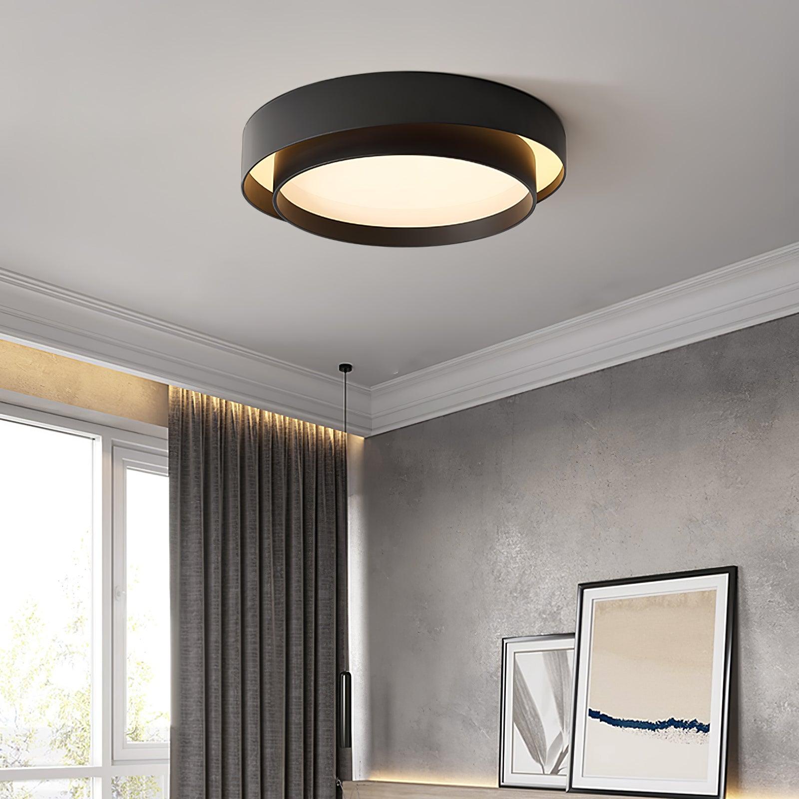 Layered Circular Flush Mount Ceiling Lamp