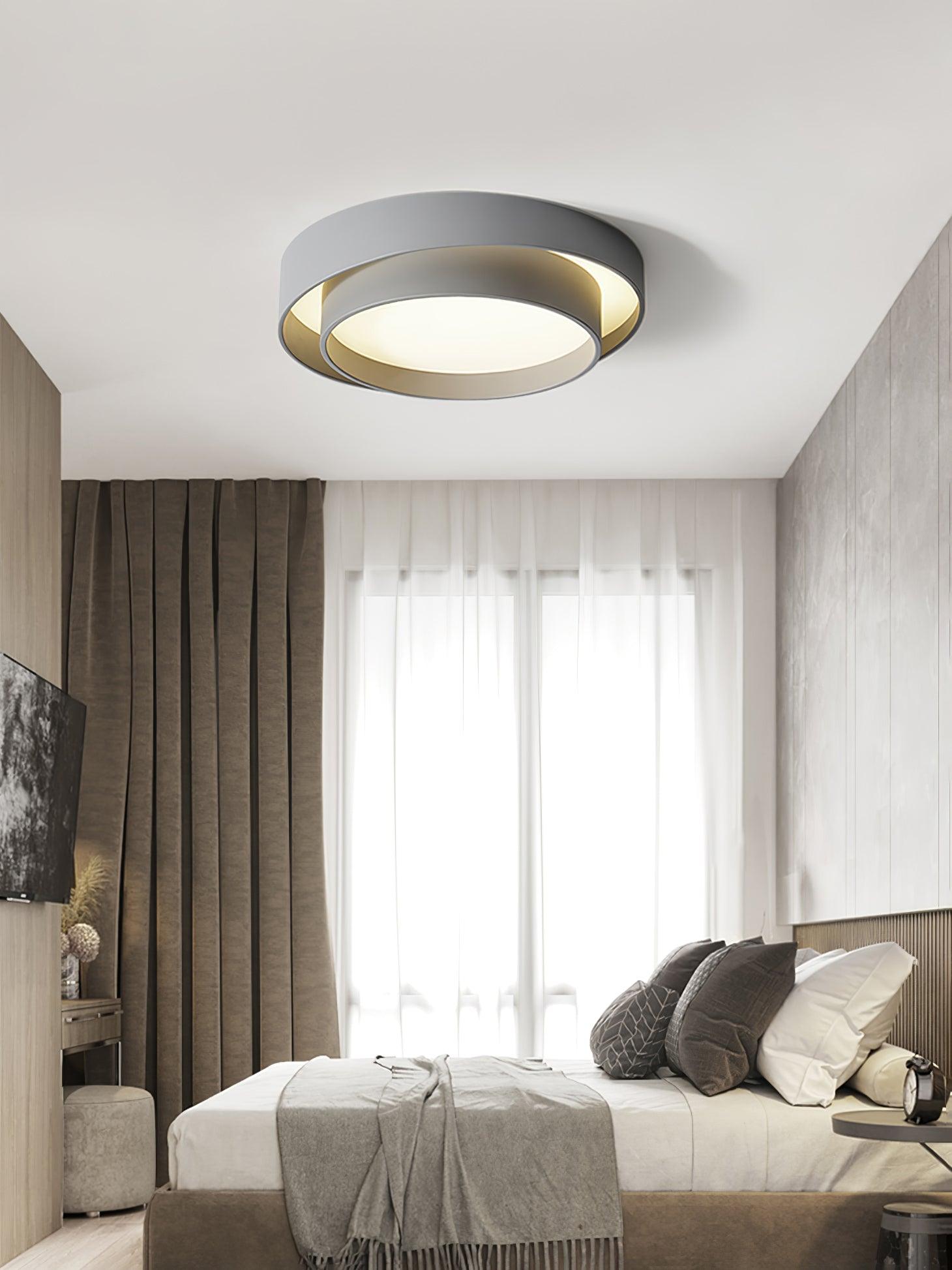 Layered Circular Flush Mount Ceiling Lamp