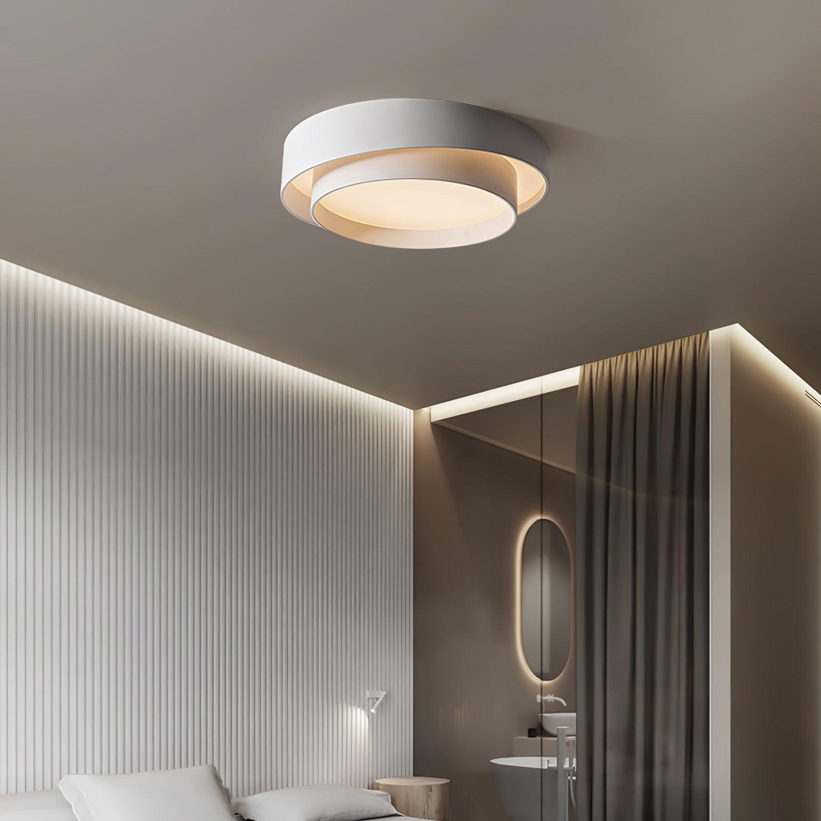Layered Circular Flush Mount Ceiling Lamp