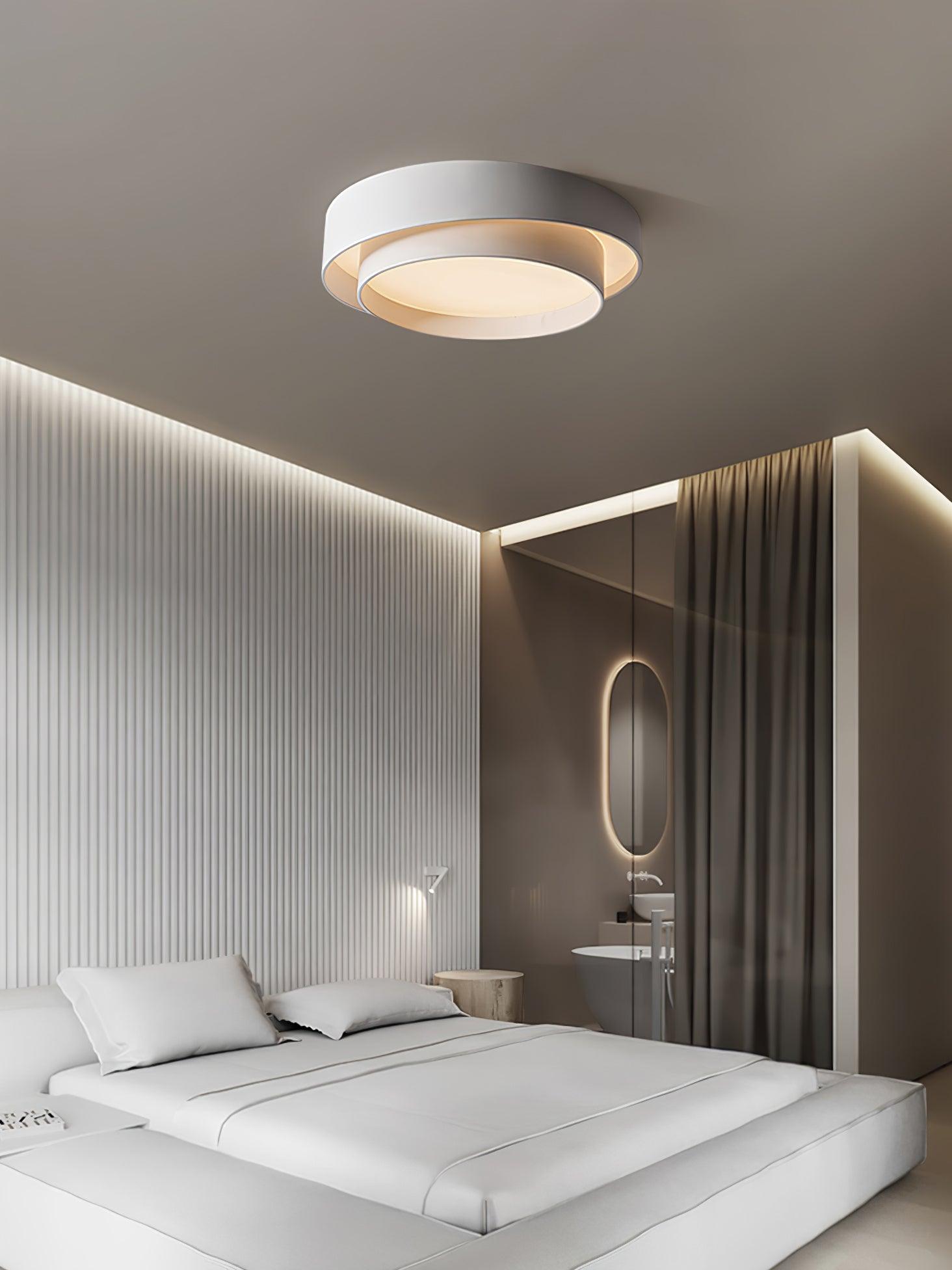 Layered Circular Flush Mount Ceiling Lamp
