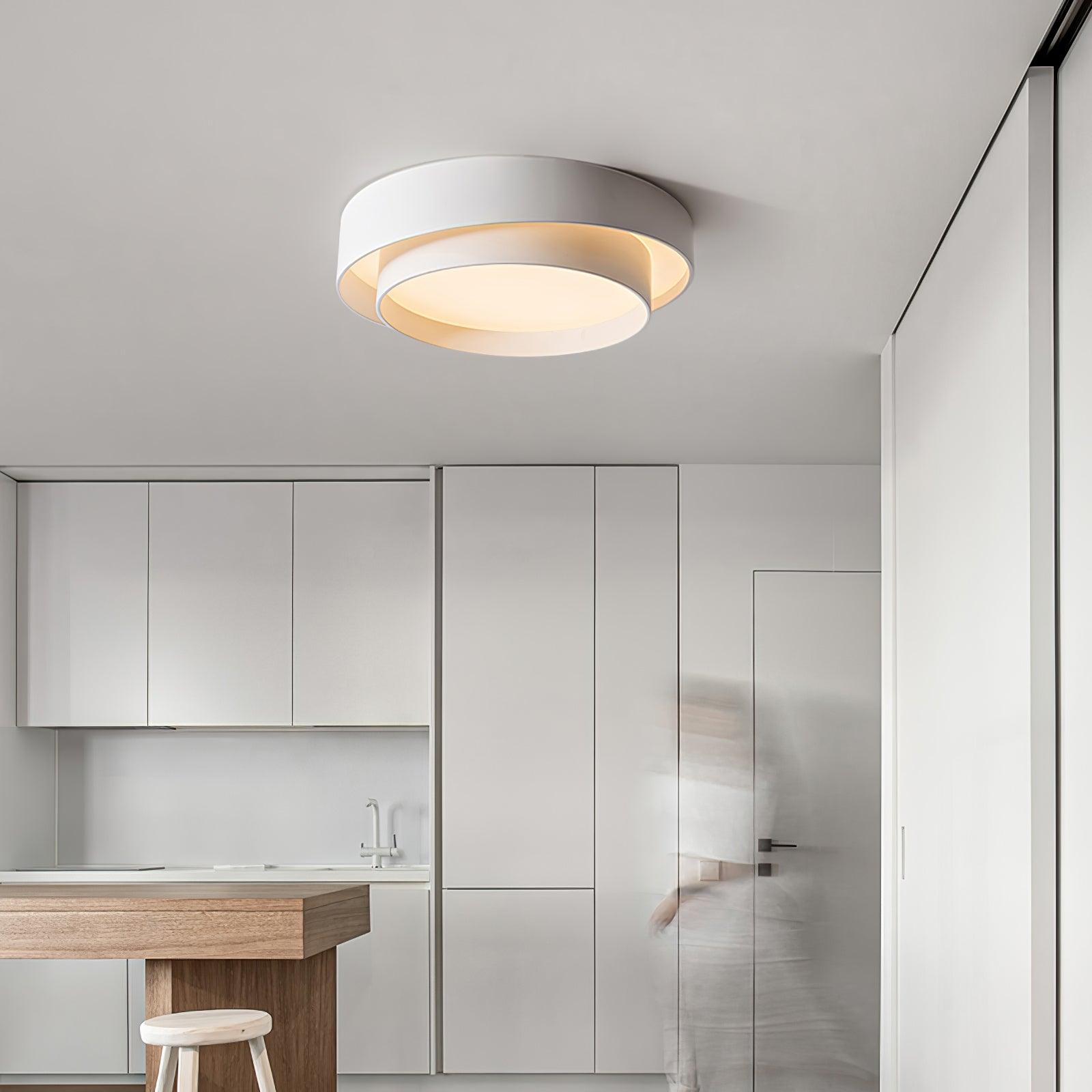 Layered Circular Flush Mount Ceiling Lamp