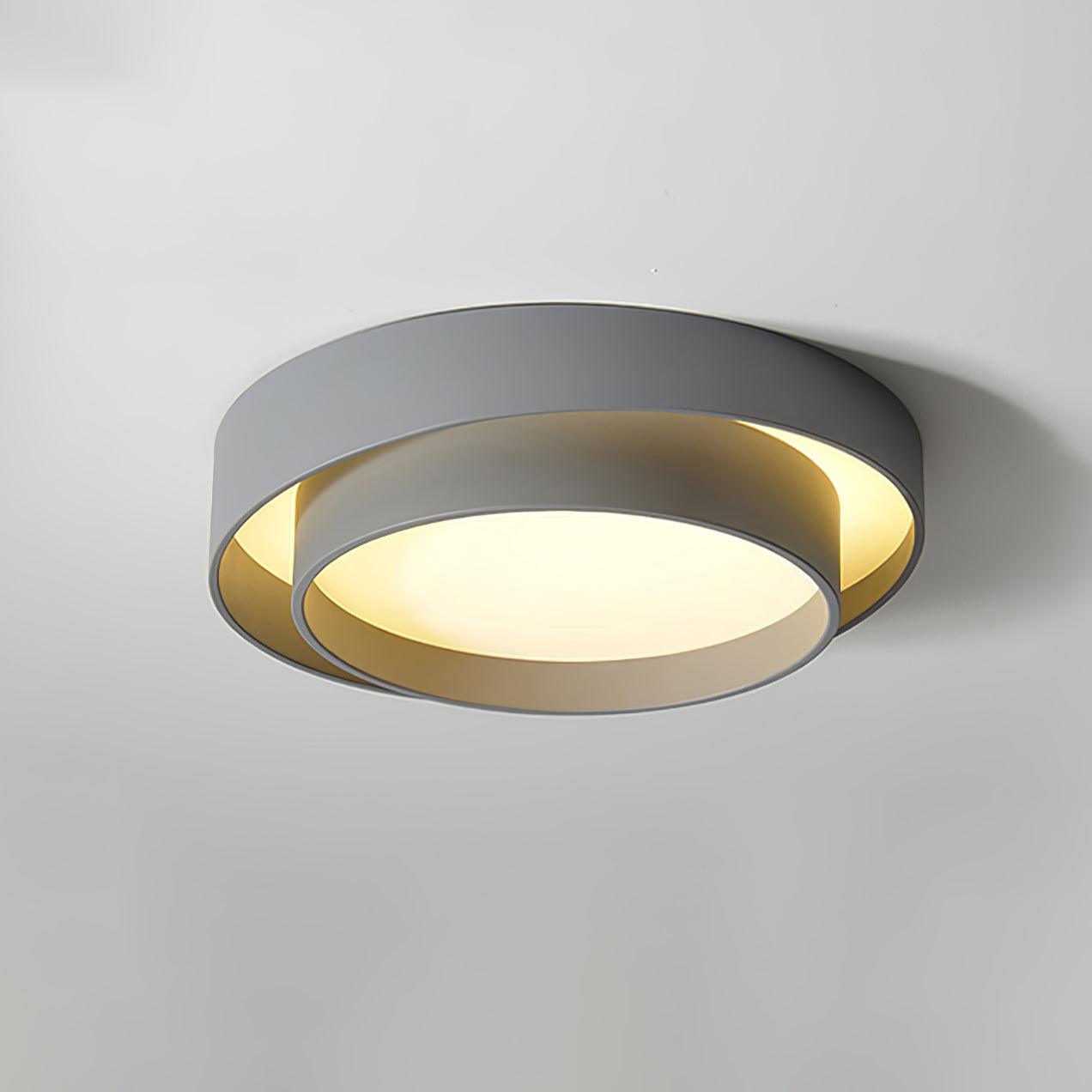 Layered Circular Flush Mount Ceiling Lamp