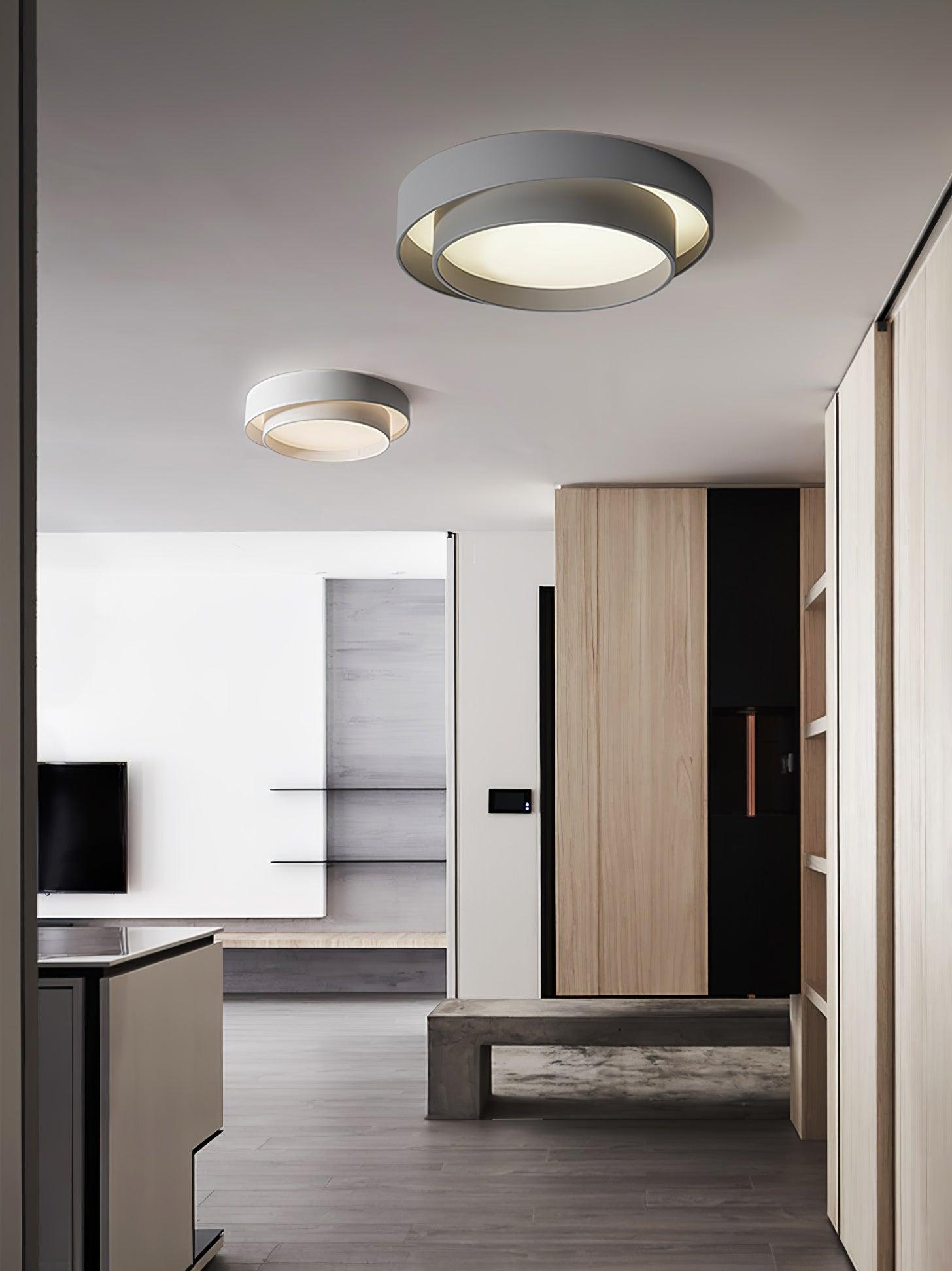 Layered Circular Flush Mount Ceiling Lamp