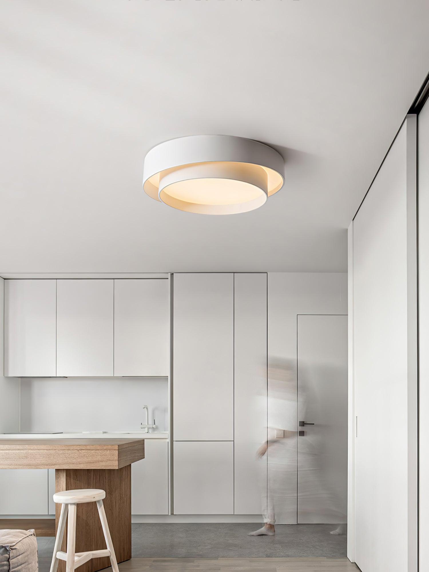 Layered Circular Flush Mount Ceiling Lamp