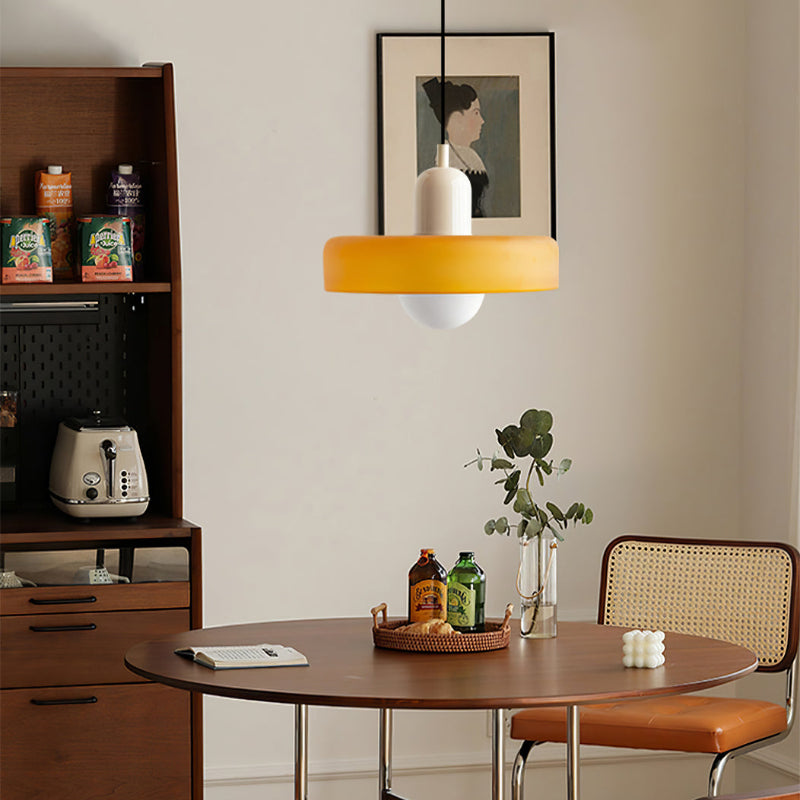 Linear Pendant Ceiling Light Glass Shade