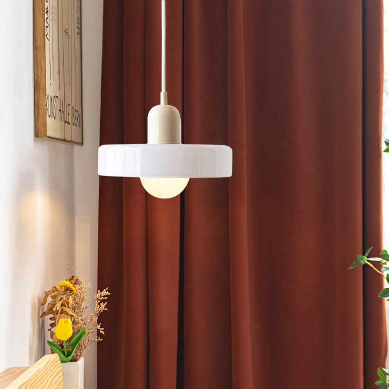 Linear Pendant Ceiling Light Glass Shade