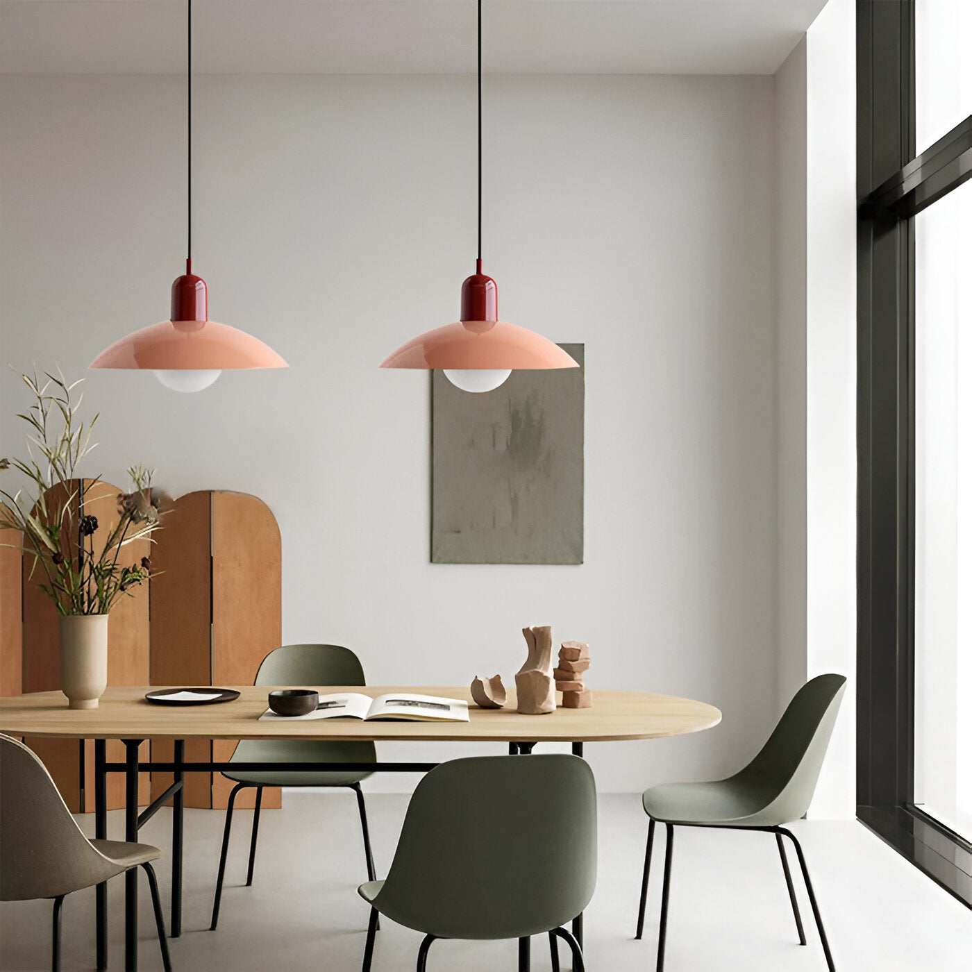 Round Adjustable Height Ceiling Light