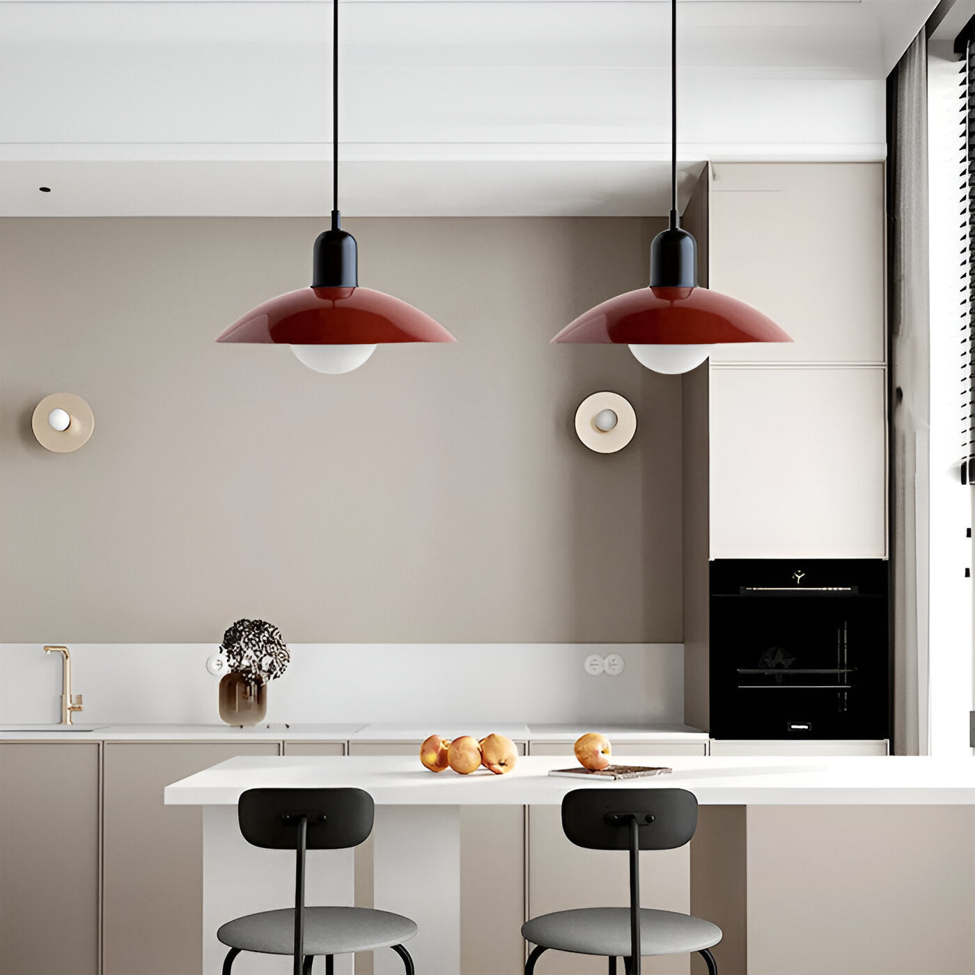 Round Adjustable Height Ceiling Light