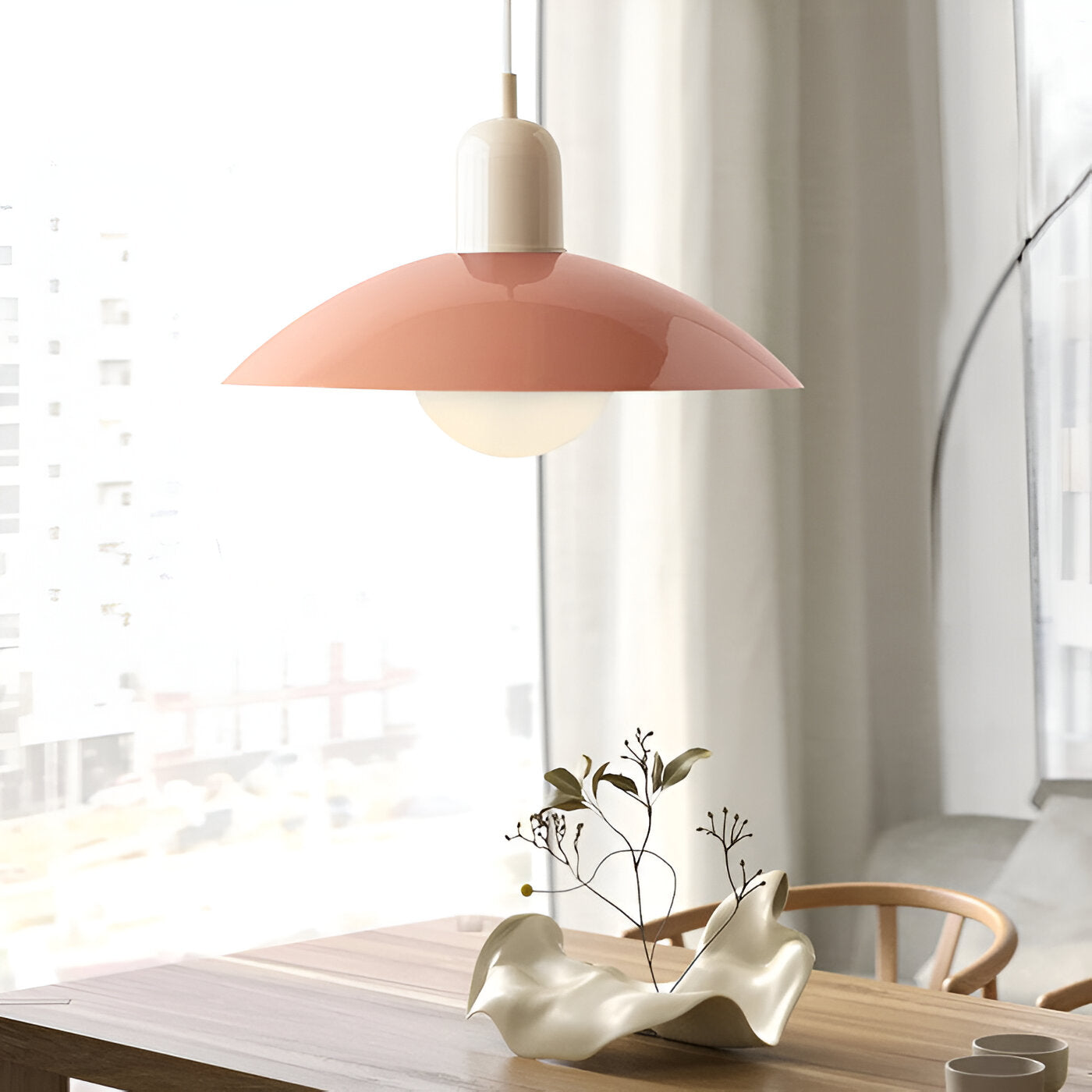 Round Adjustable Height Ceiling Light
