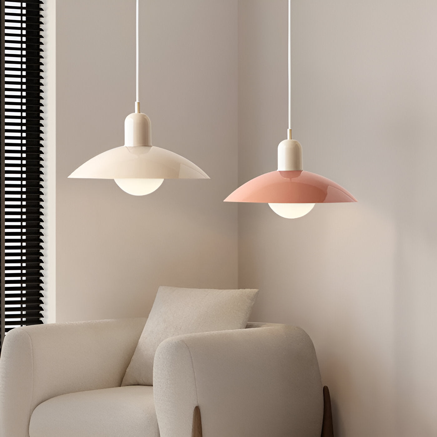 Round Adjustable Height Ceiling Light