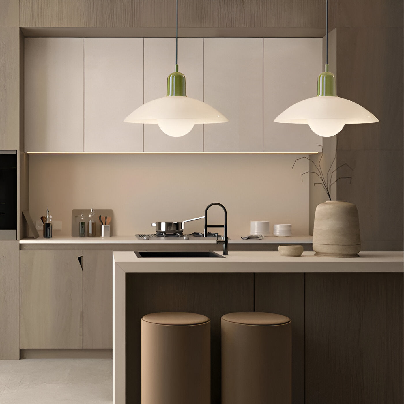 Round Adjustable Height Ceiling Light