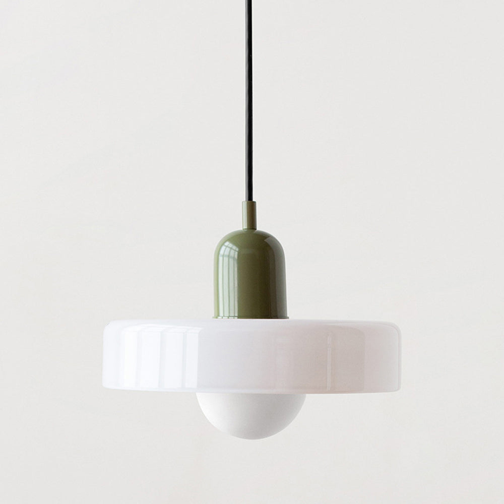 Linear Pendant Ceiling Light Glass Shade