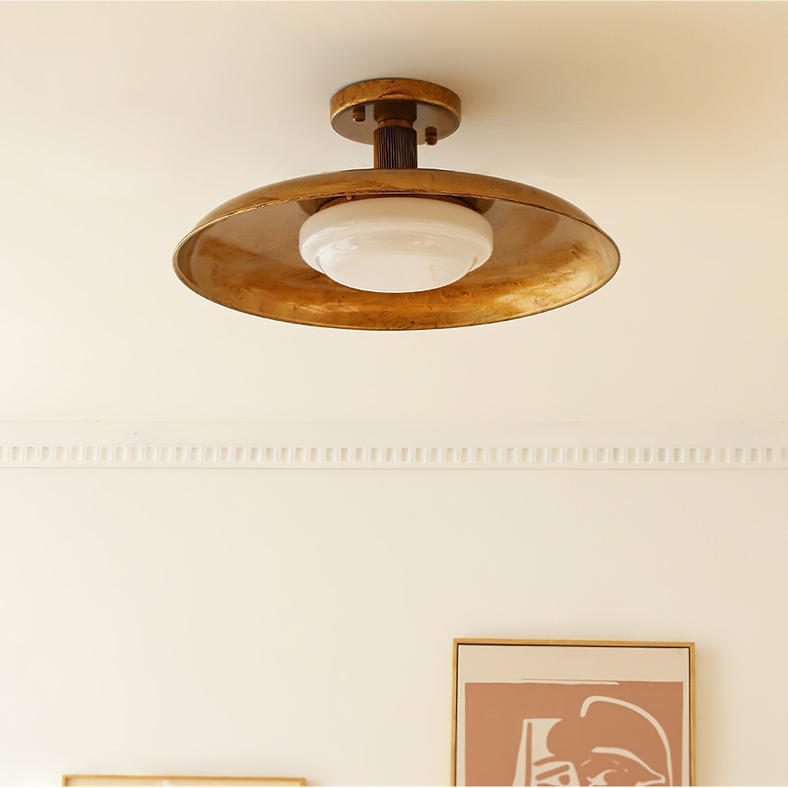 Open Disc Flush Mount Ceiling Light