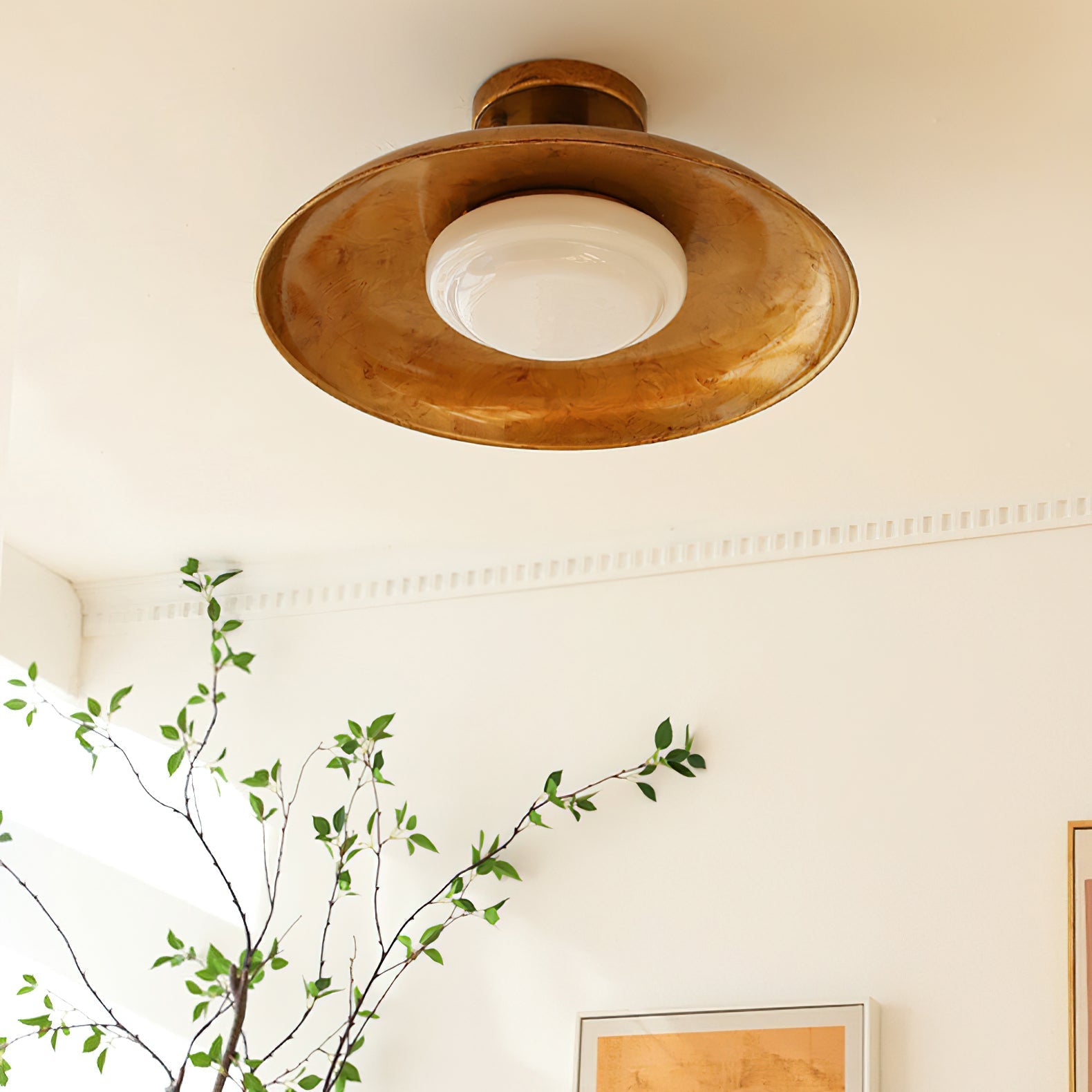 Open Disc Flush Mount Ceiling Light