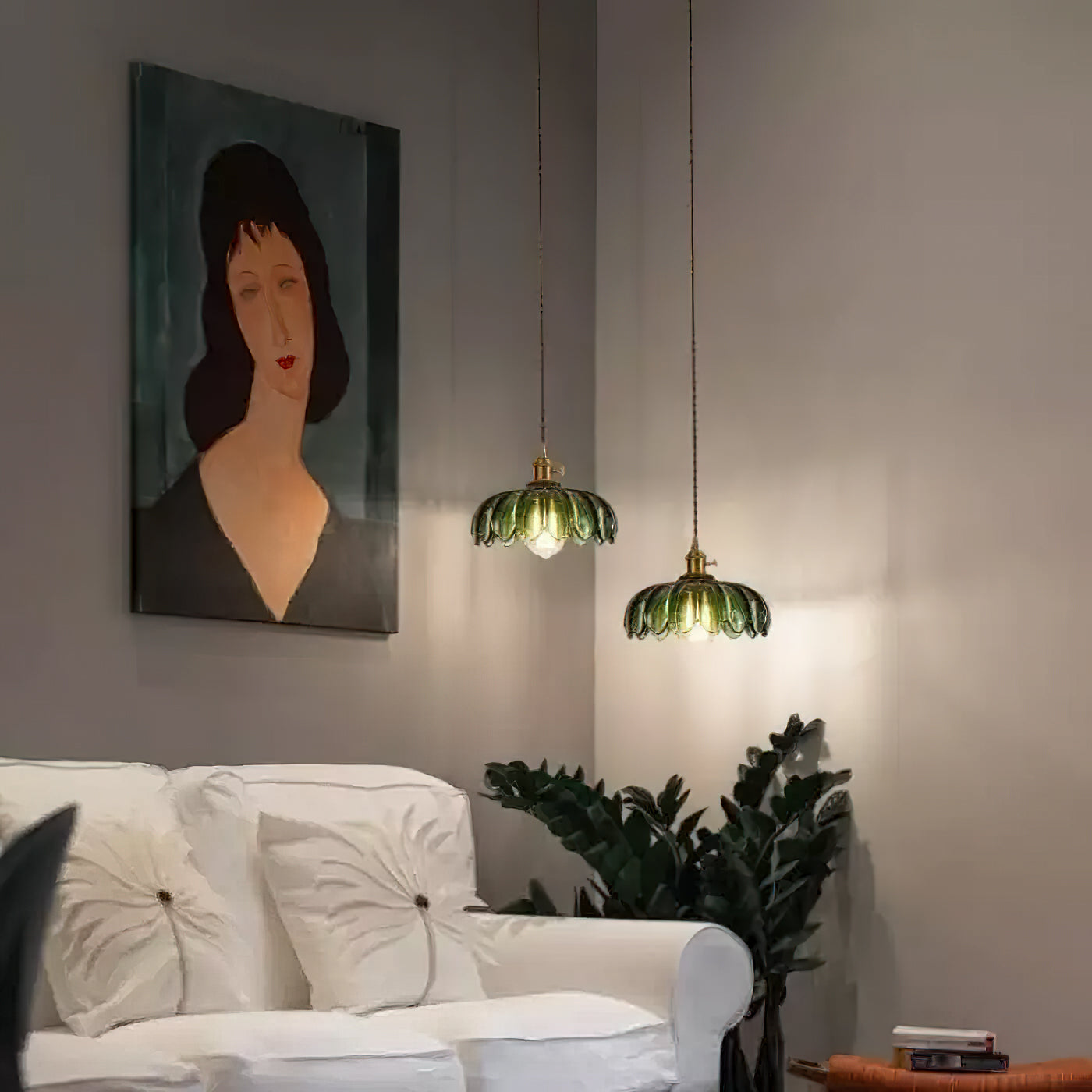 Glass Shade Pendant Ceiling Light